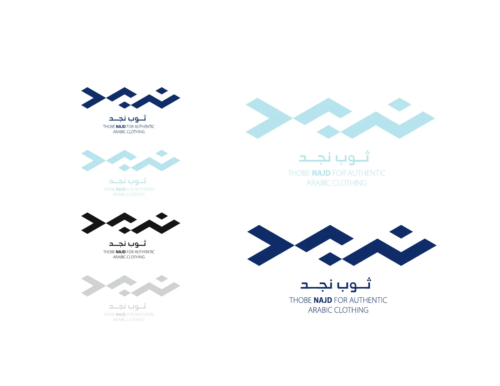 النسخ الرئيسية بالألوان المختلفة